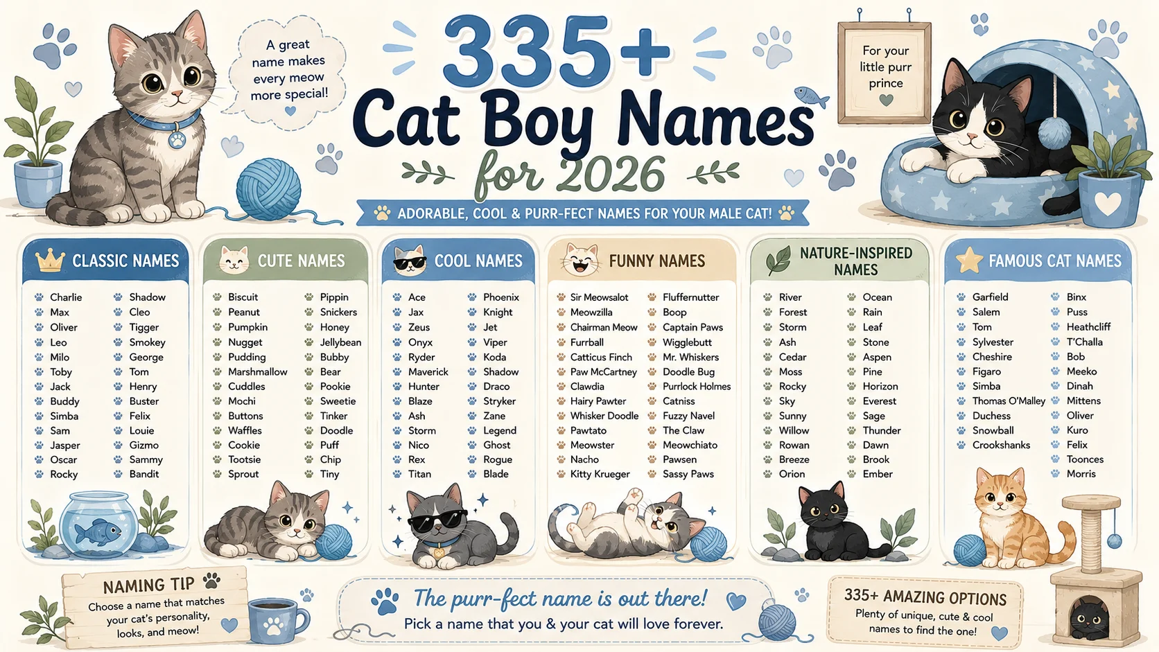 cat boy names
