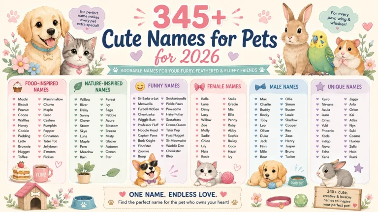 cute names for pets