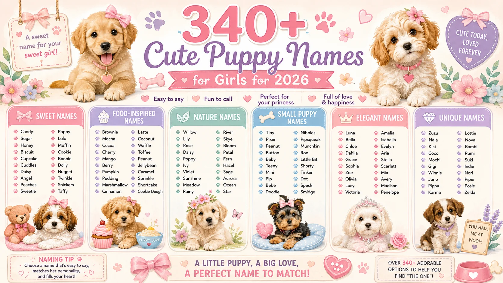 cute puppy names girl