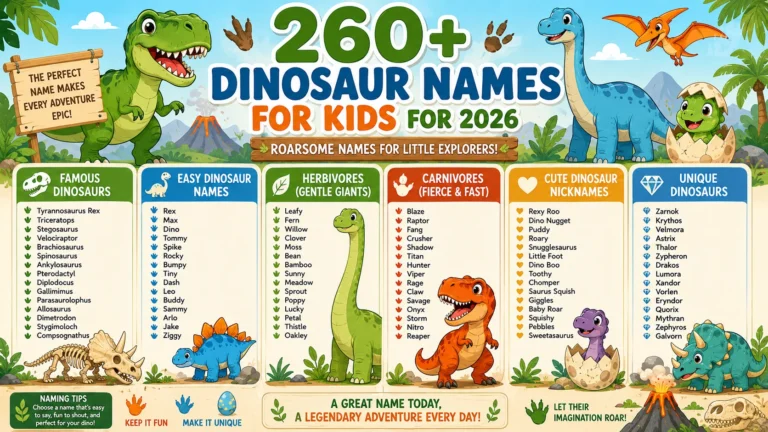 dinosaur names for kids