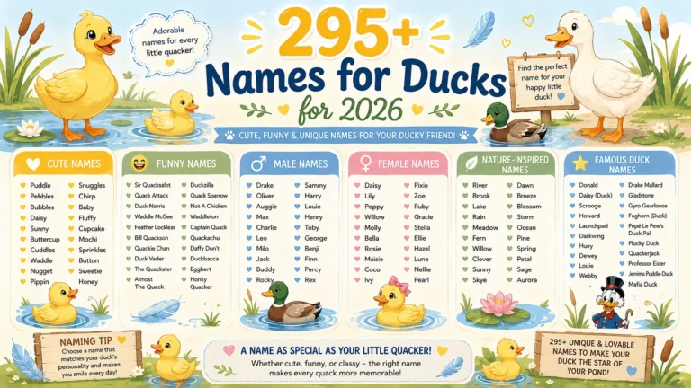names for ducks