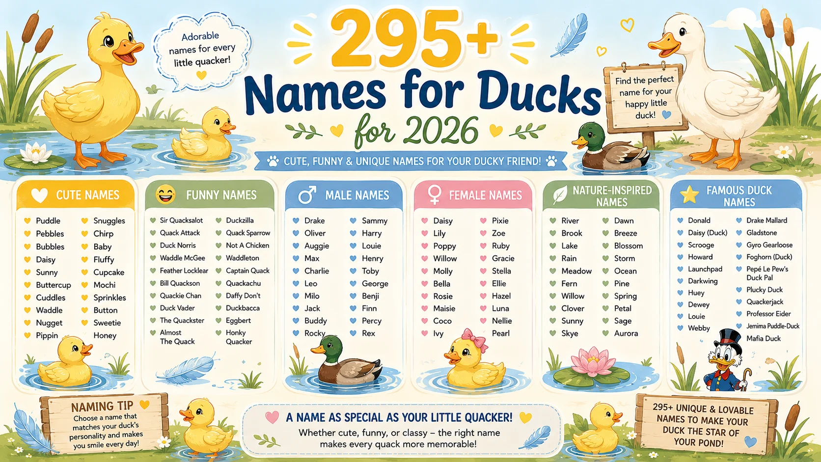 names for ducks