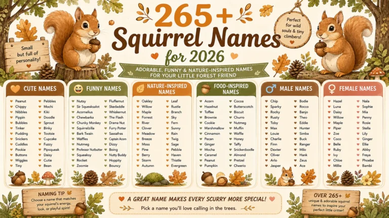 squirrel names