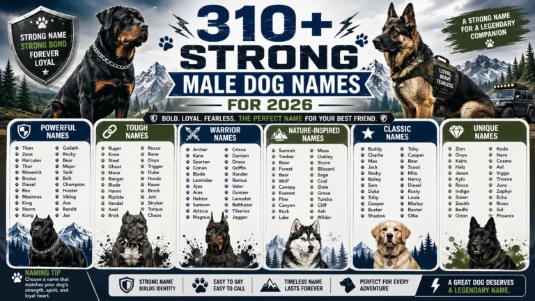 strong male dog names