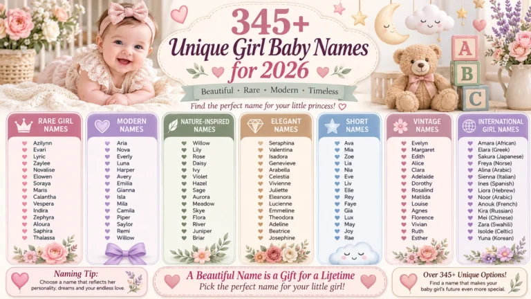 girl baby names unique