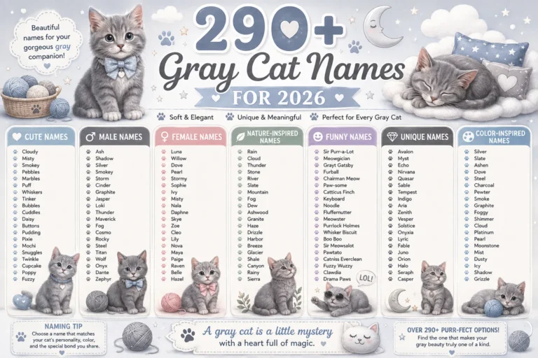 names for gray cats
