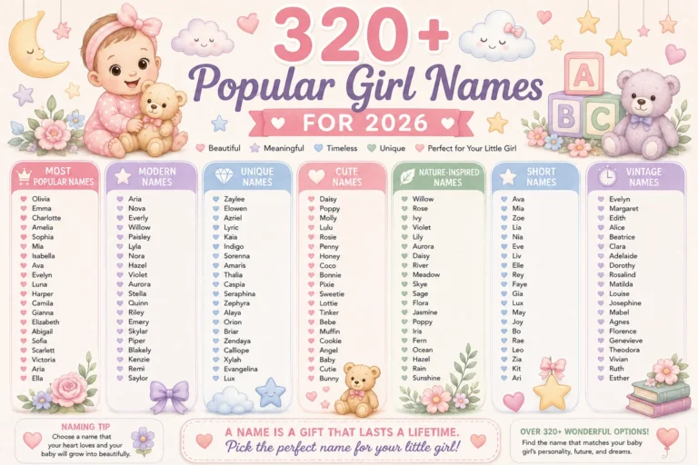 popular girl names 2026