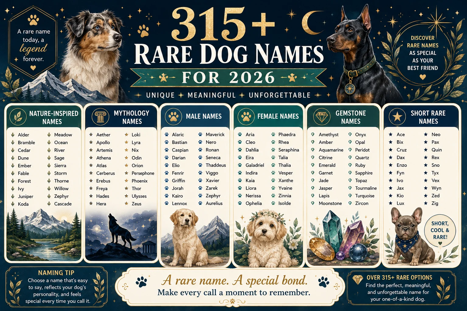rare dog names