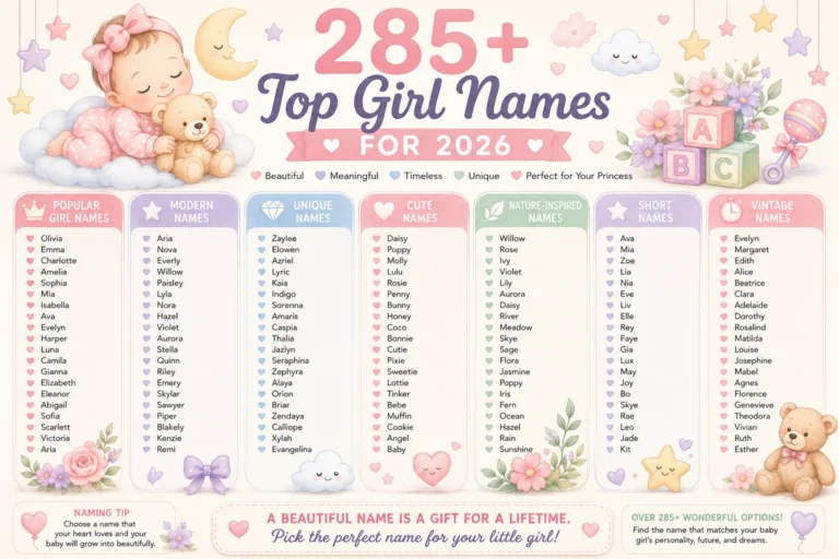 top girl names 2026
