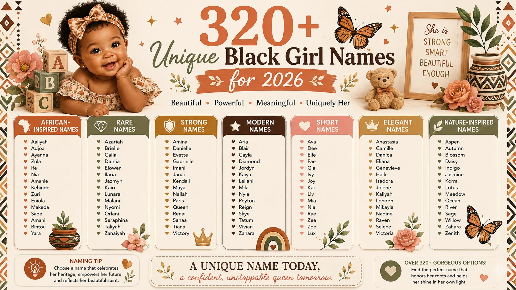 unique black girl names